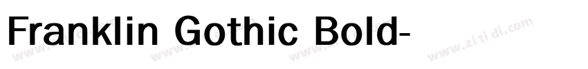 Franklin Gothic Bold字体转换